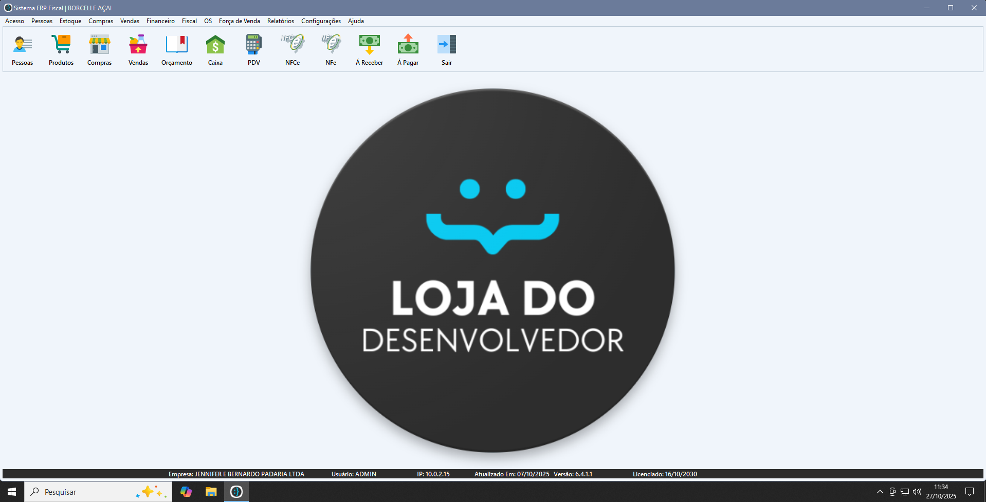Parâmetros da Empresa